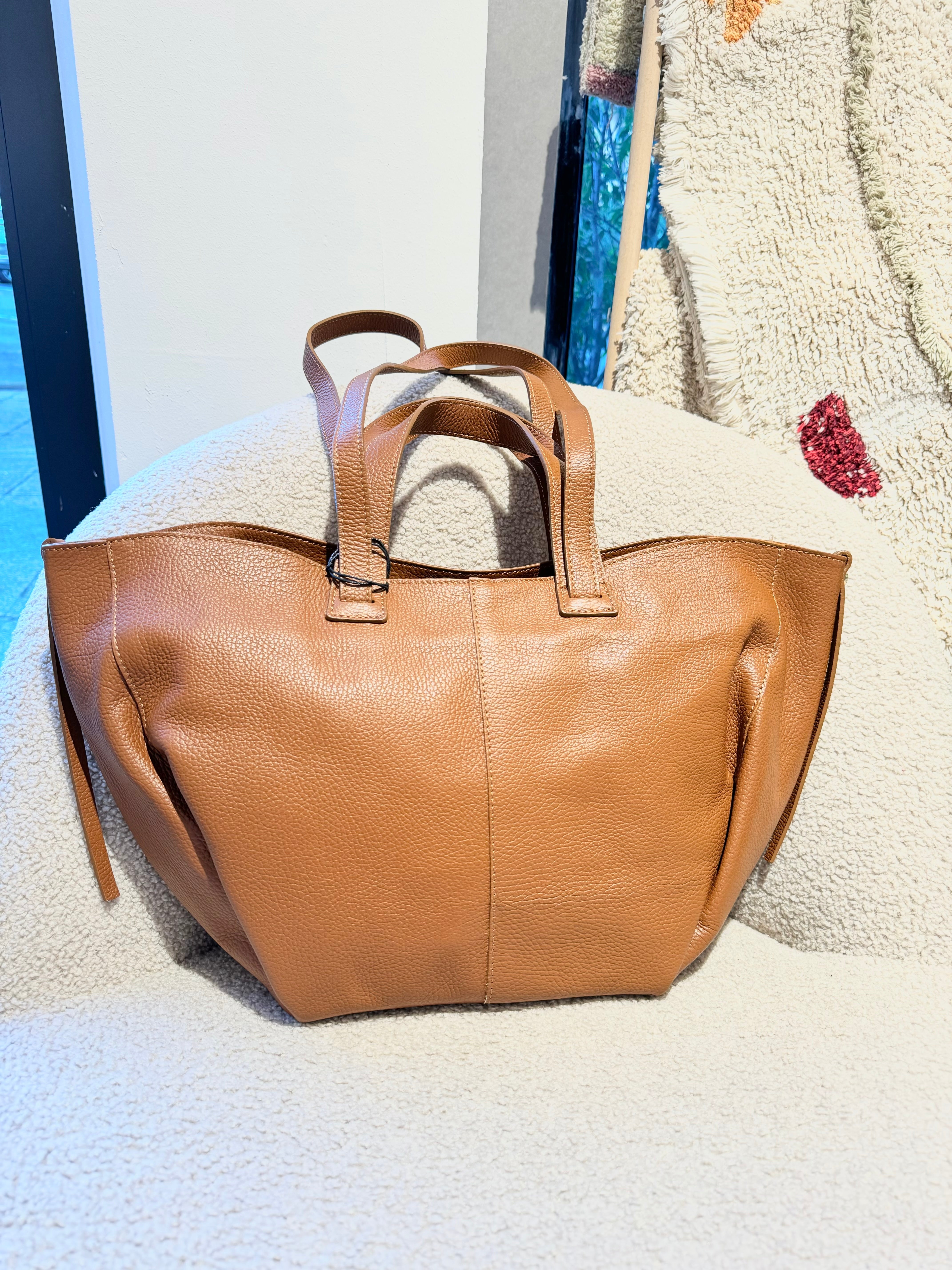 Sac Pauline en Cuir Camel