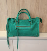 Sac Saga Vert en daim