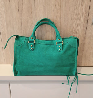 Sac Saga Vert en daim