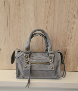 Sac Baby Saga Gris en daim