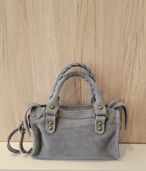 Sac Baby Saga Gris en daim