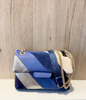 Sac Aurora Bleu en Cuir