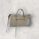 Sac Saga Gris en Cuir