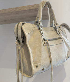 Sac Saga Beige en daim