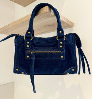 Sac Baby Saga Bleu marine en daim