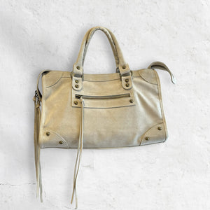 Sac Saga Beige en daim