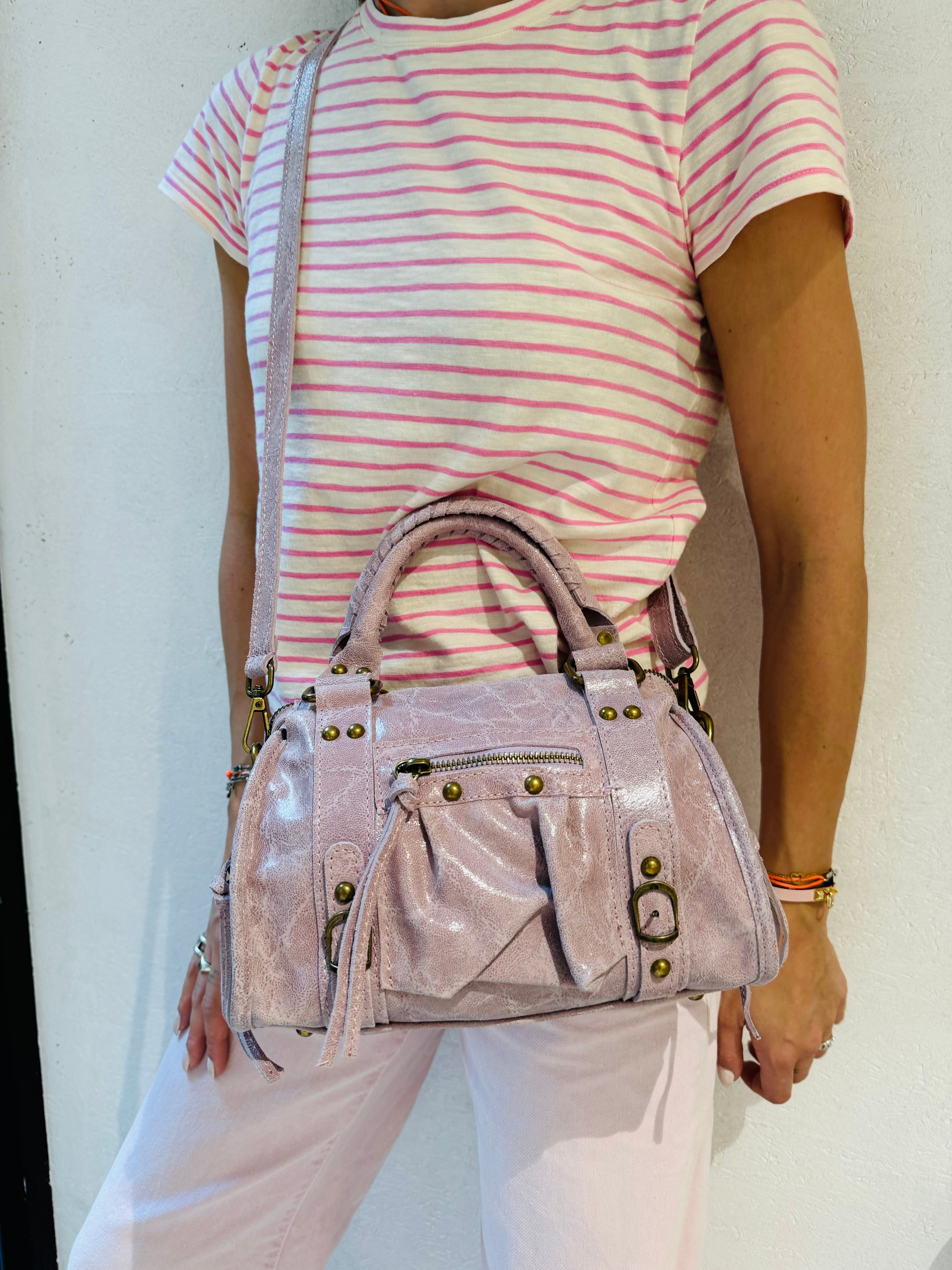 Sac Mini Baba Rose en Cuir