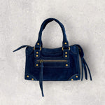 Sac Baby Saga Bleu marine en daim