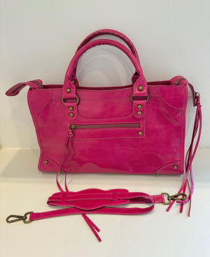 Sac Saga Fuchsia en Cuir