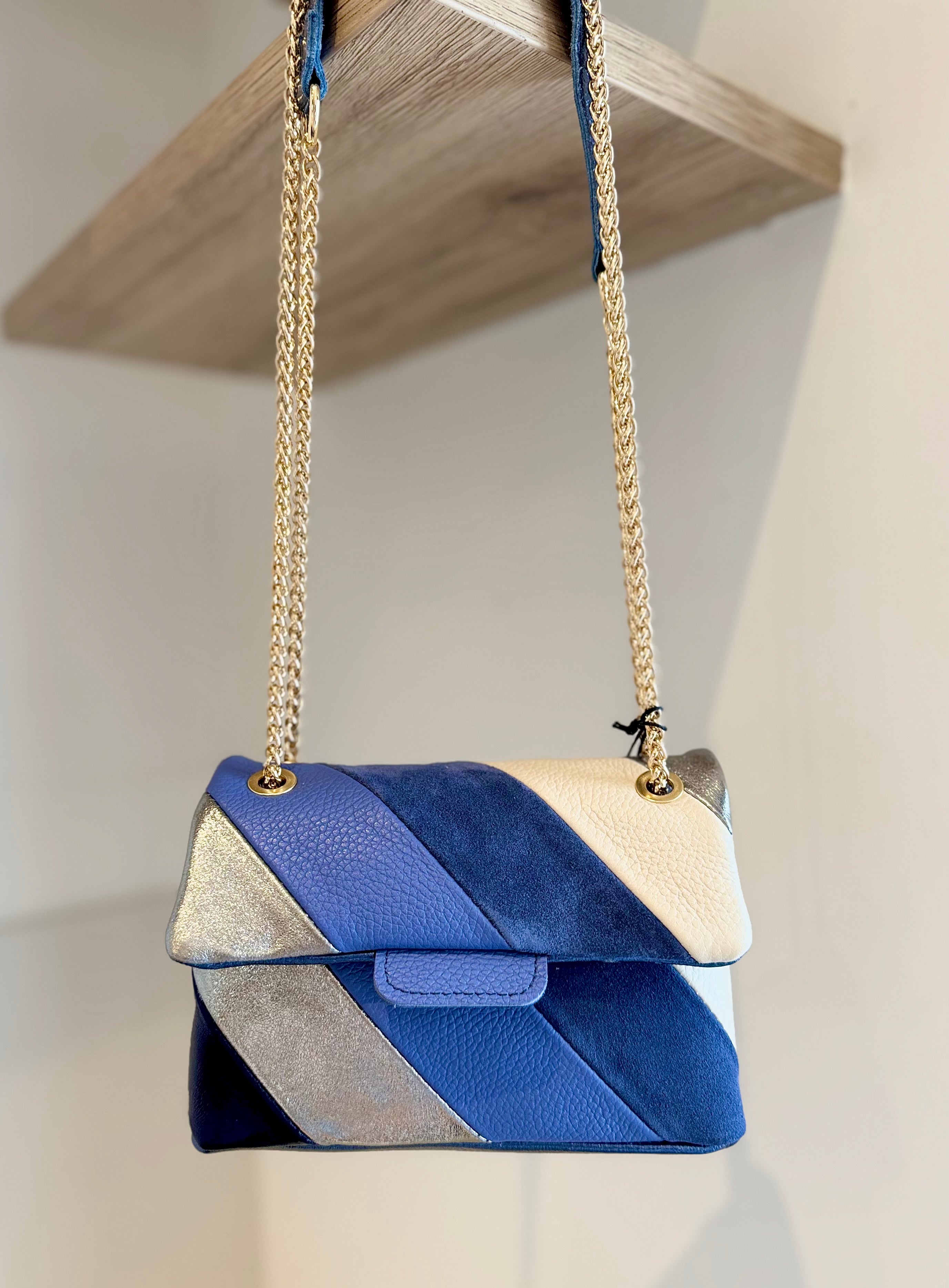 Sac Aurora Bleu en Cuir