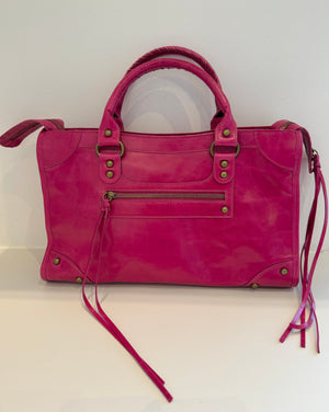 Sac Saga Fuchsia en Cuir