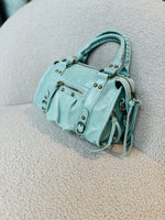 Sac Mini Baba Vert menthe en Cuir