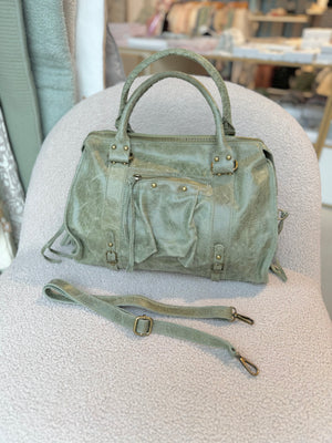 Sac Baba XL Vert en Cuir