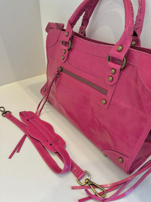 Sac Saga Fuchsia en Cuir