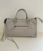 Sac Saga Gris en Cuir