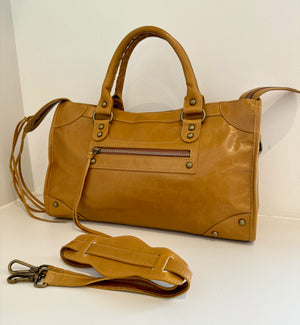 Sac Saga Camel en Cuir