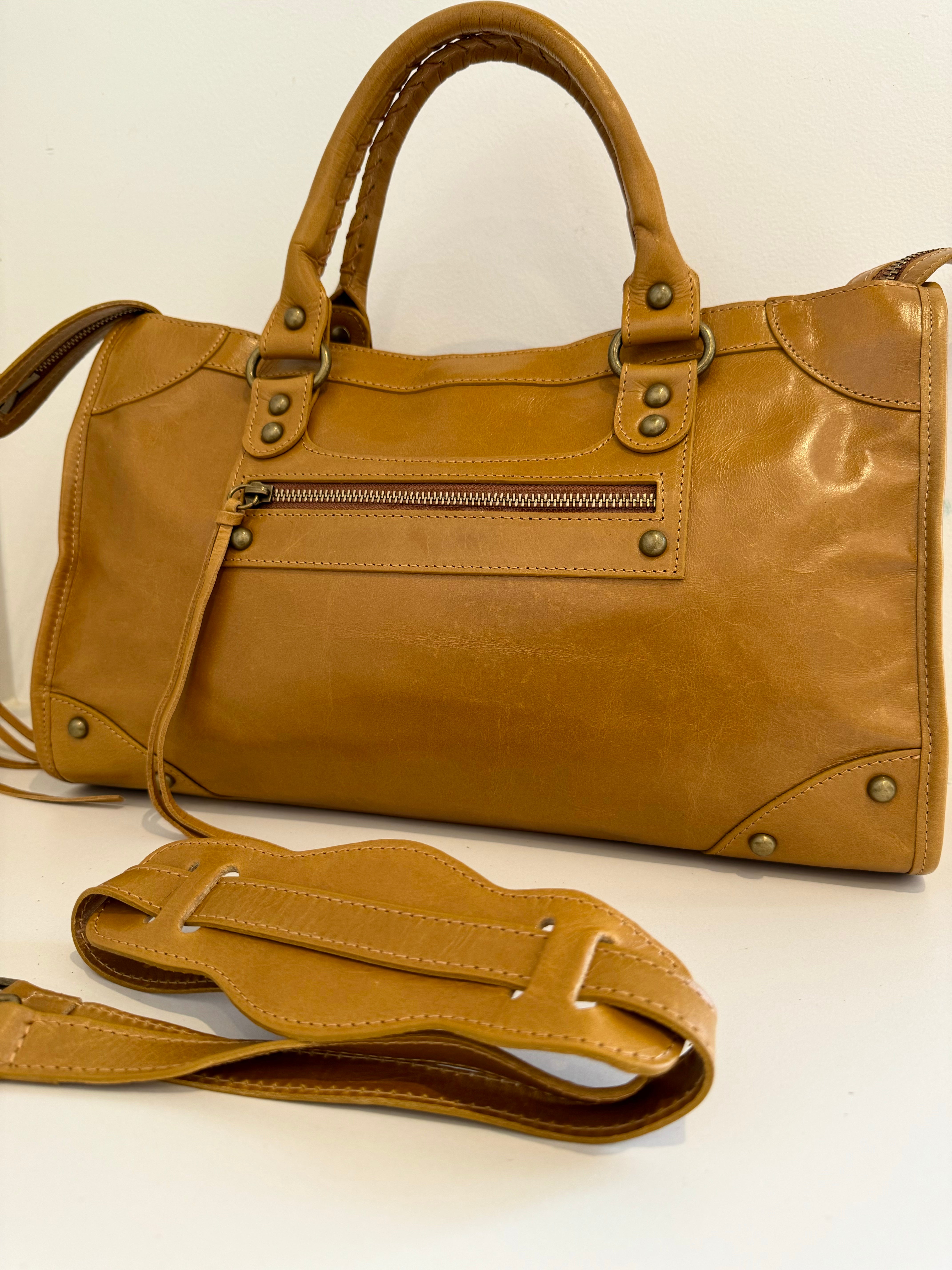 Sac Saga Camel en Cuir