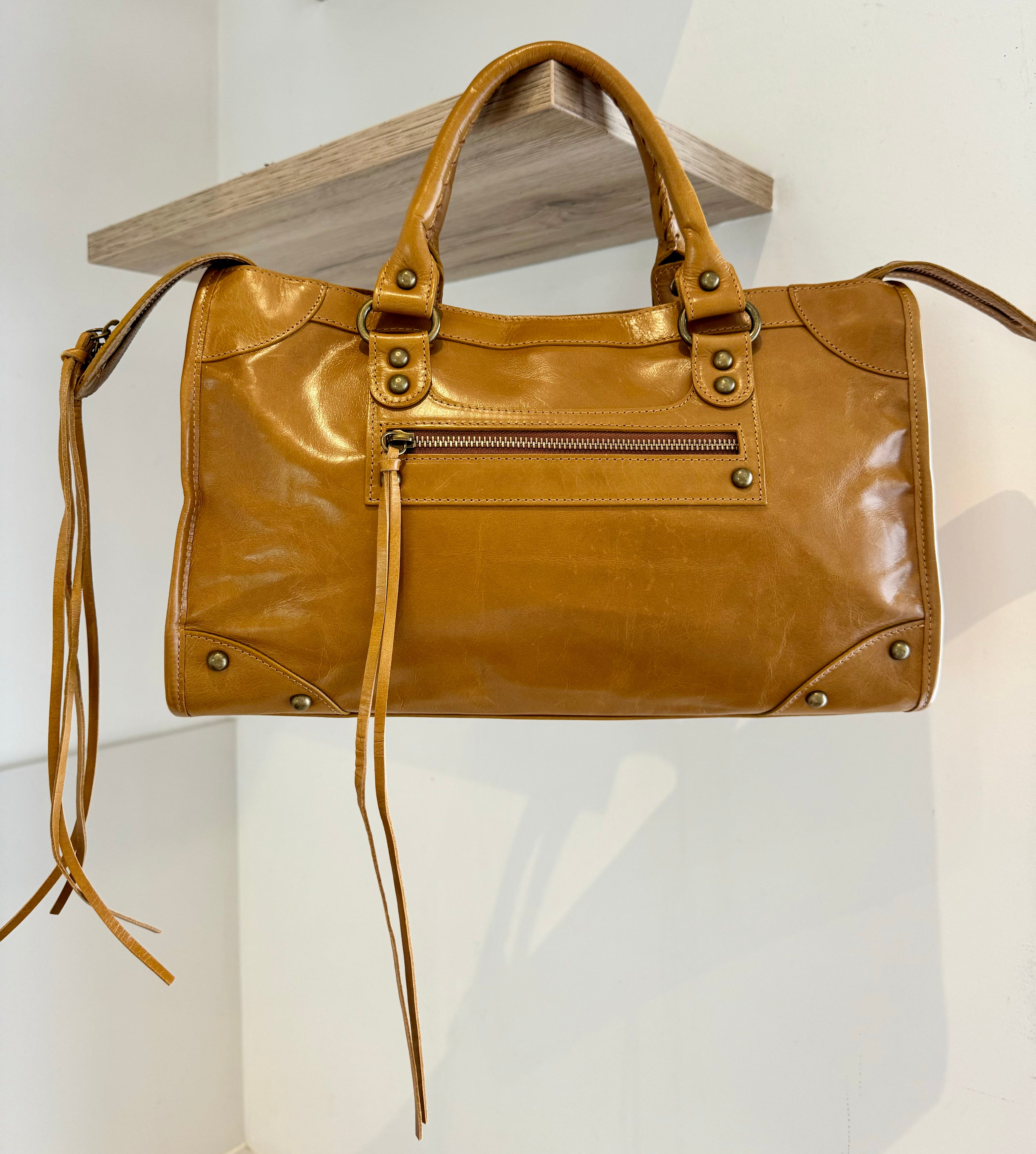 Sac Saga Camel en Cuir