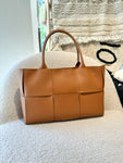 Sac cabas Roma en cuir Camel