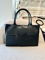 Sac cabas Roma en cuir Noir