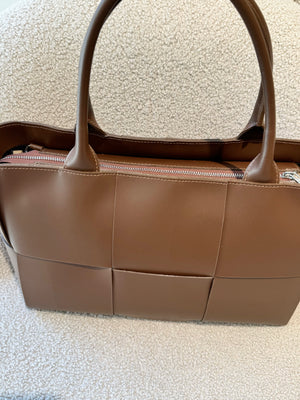 Sac cabas Roma en cuir Marron