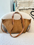 Sac Pauline en daim Camel