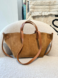 Sac Pauline en daim Camel