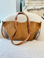 Sac Pauline en daim Camel