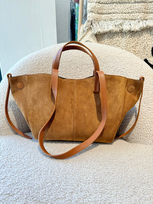 Sac Pauline en daim Camel