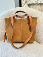 Sac Pauline en daim Camel