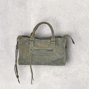 Sac Saga Kaki clair en daim