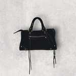 Sac Saga Noir en daim