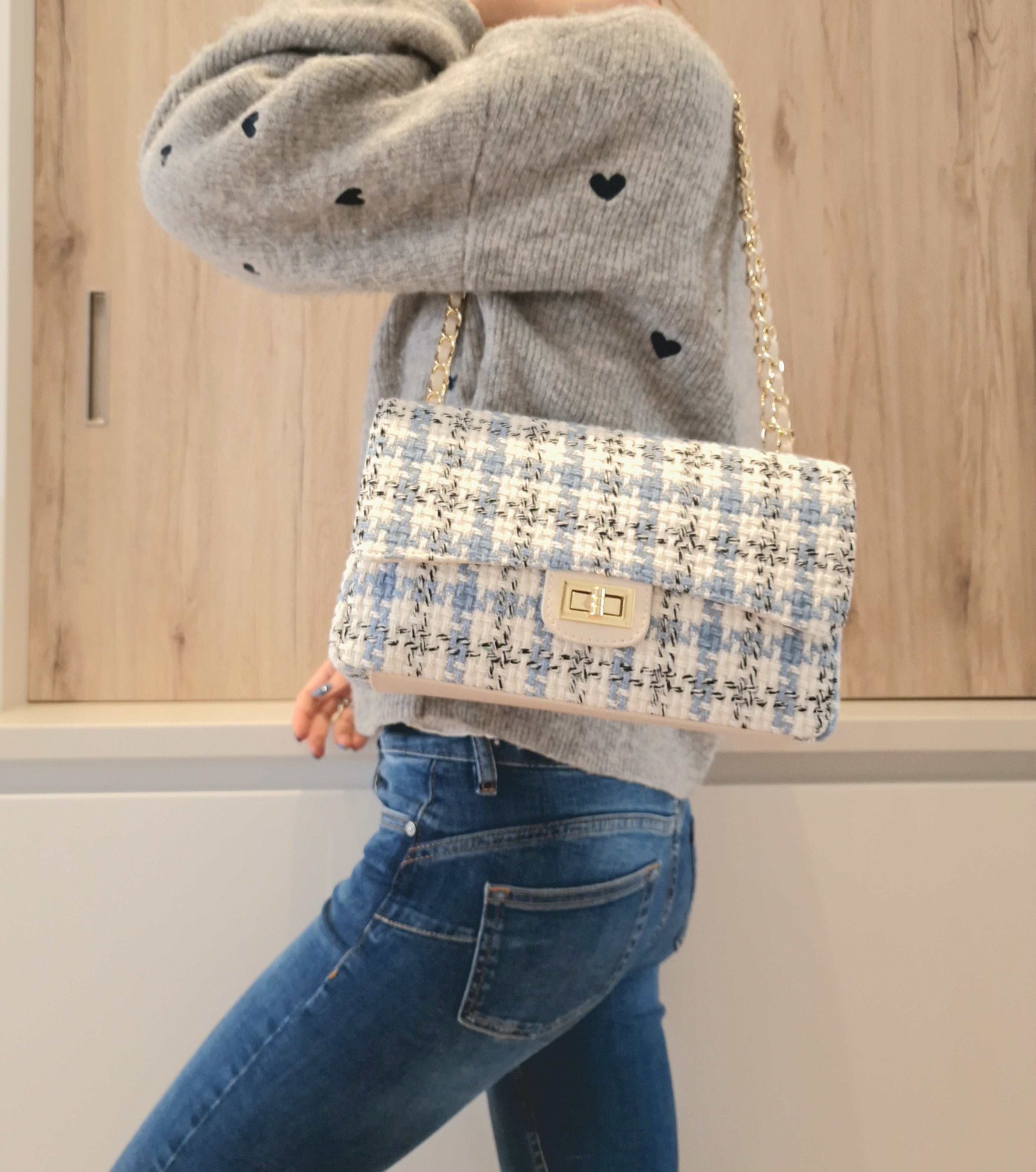 Sac Chachou Bleu en tissu