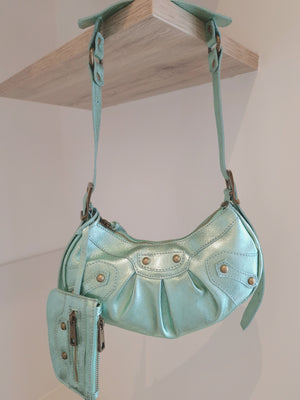 Sac Frida Vert sirène en cuir