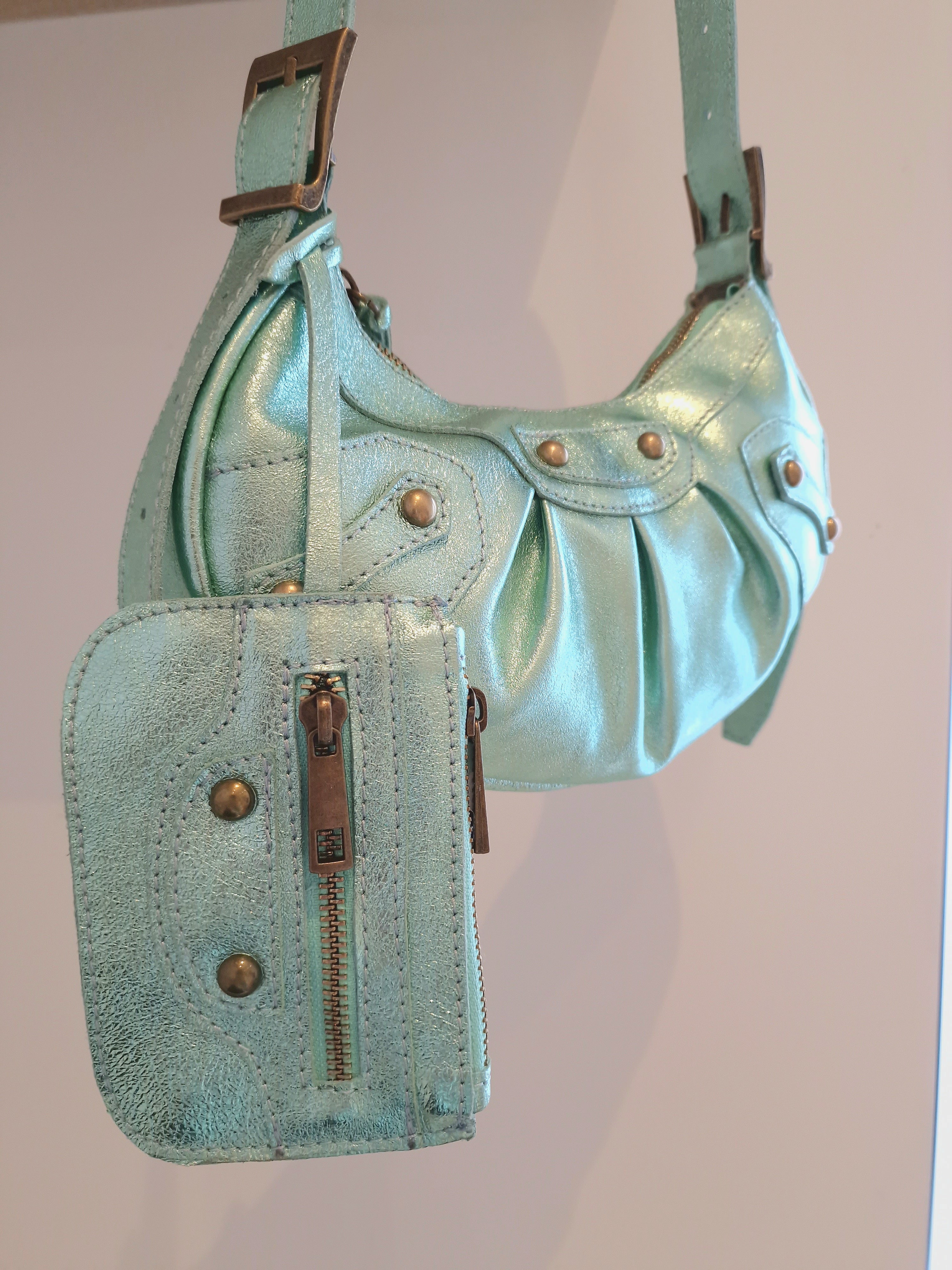 Sac Frida Vert sirène en cuir