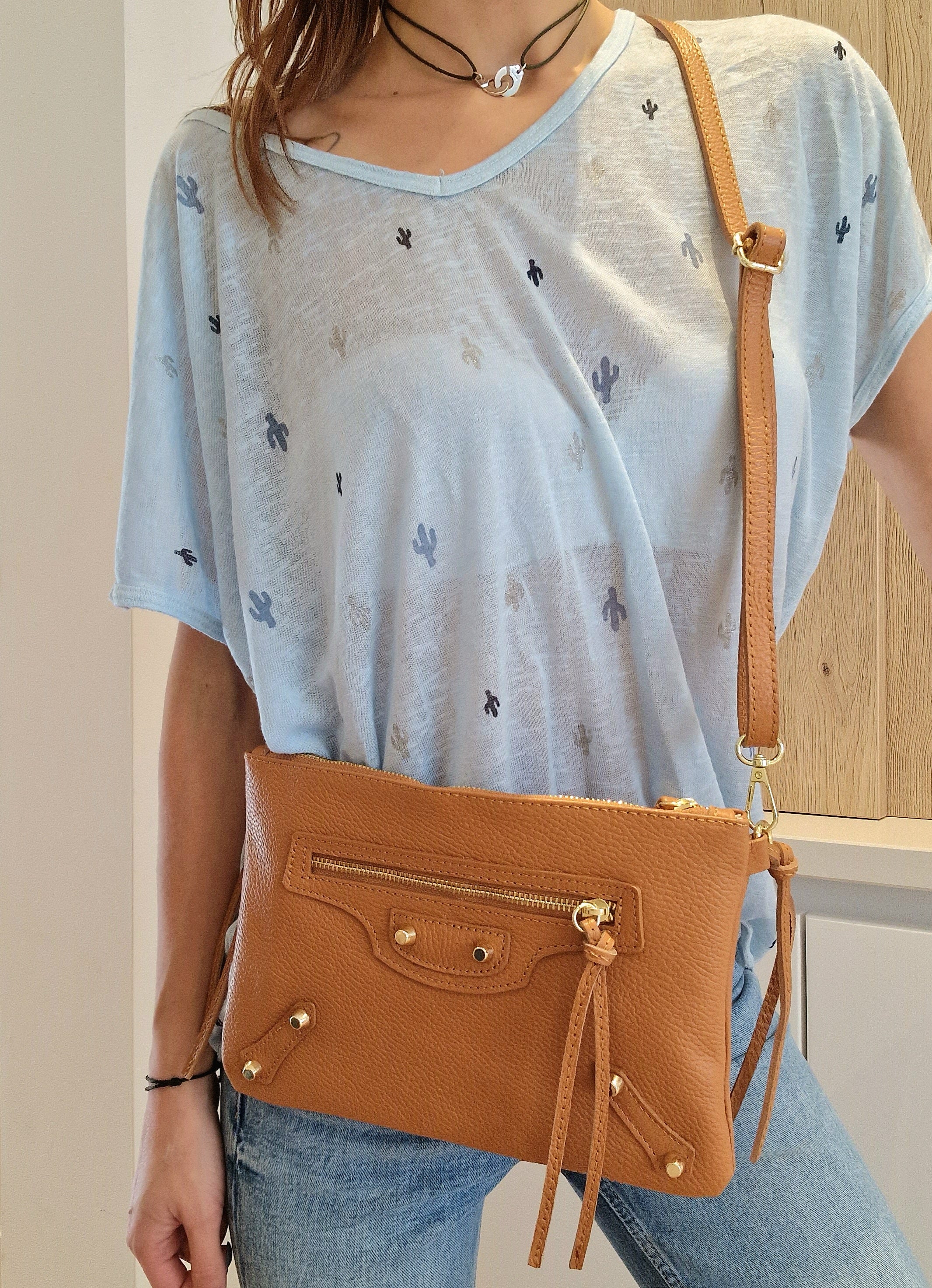 Pochette Saga en cuir (8 coloris)