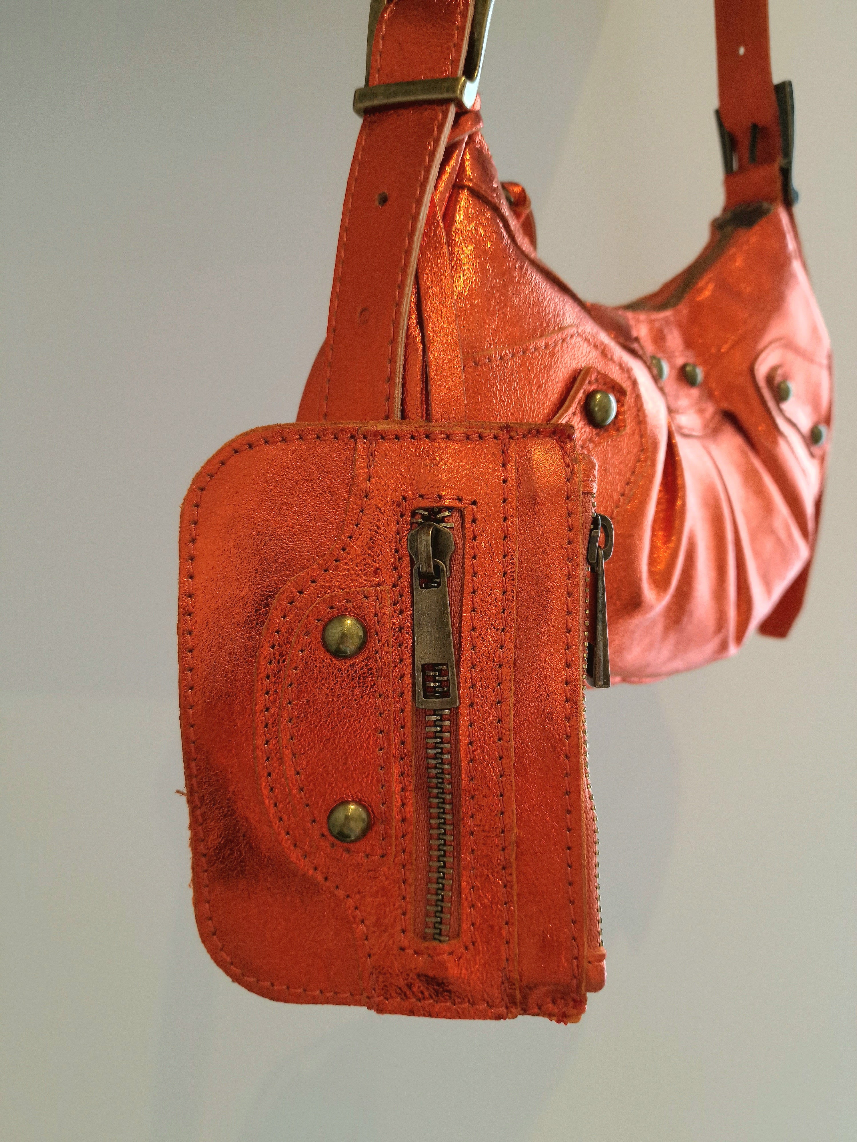 Sac Frida Orange en cuir