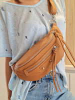 Sac banane Camel en cuir