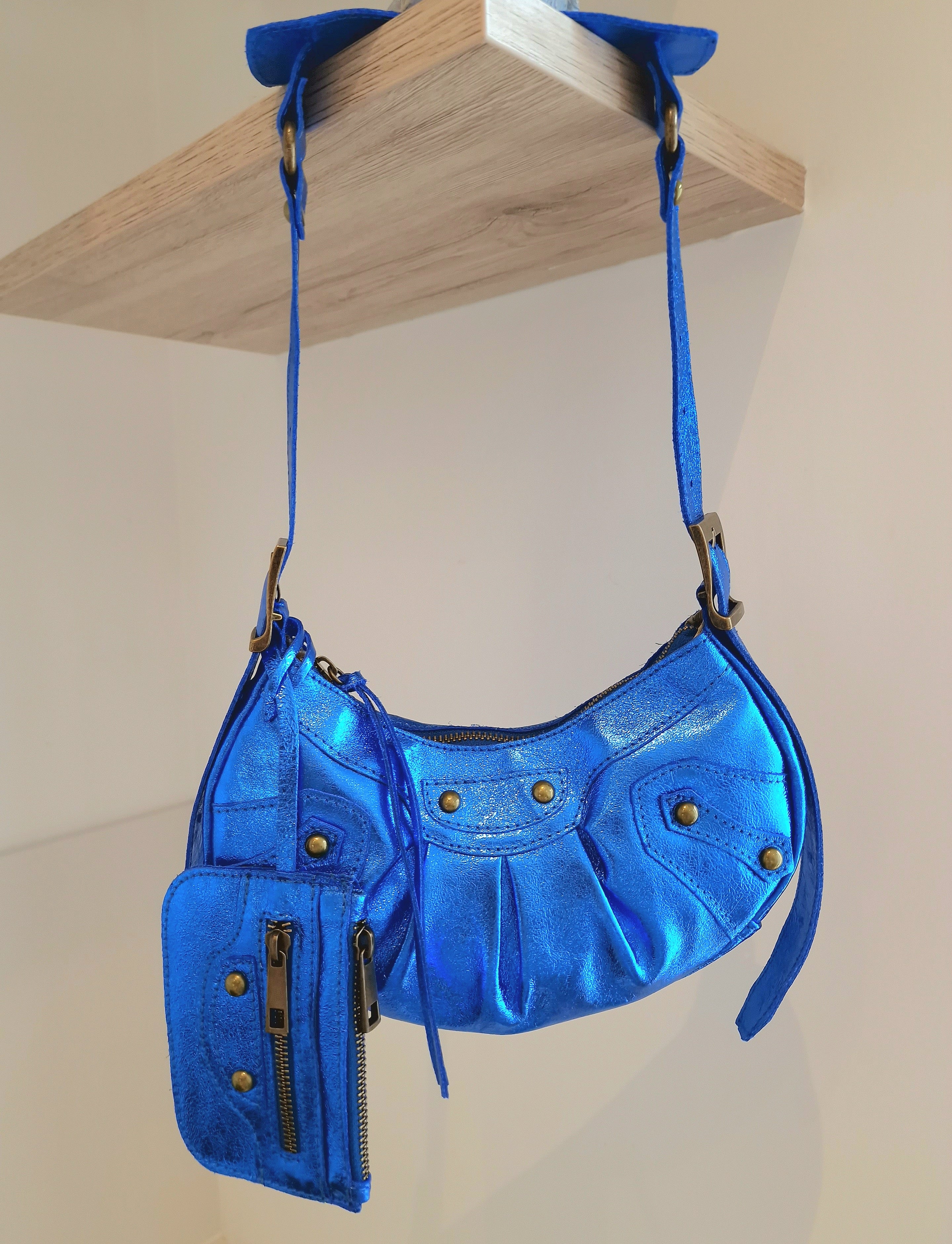 Sac Frida Bleu tonnerre en cuir