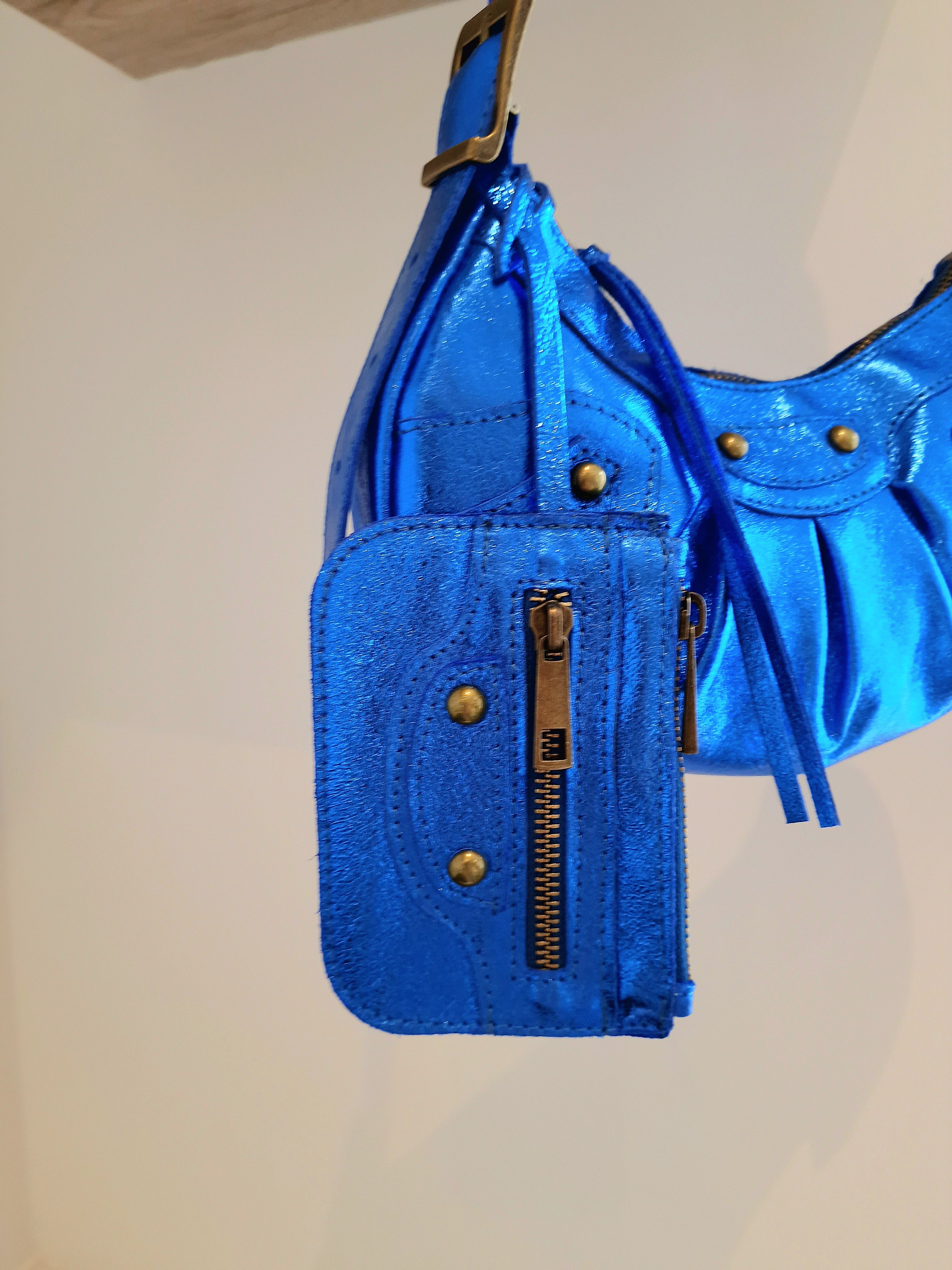 Sac Frida Bleu tonnerre en cuir