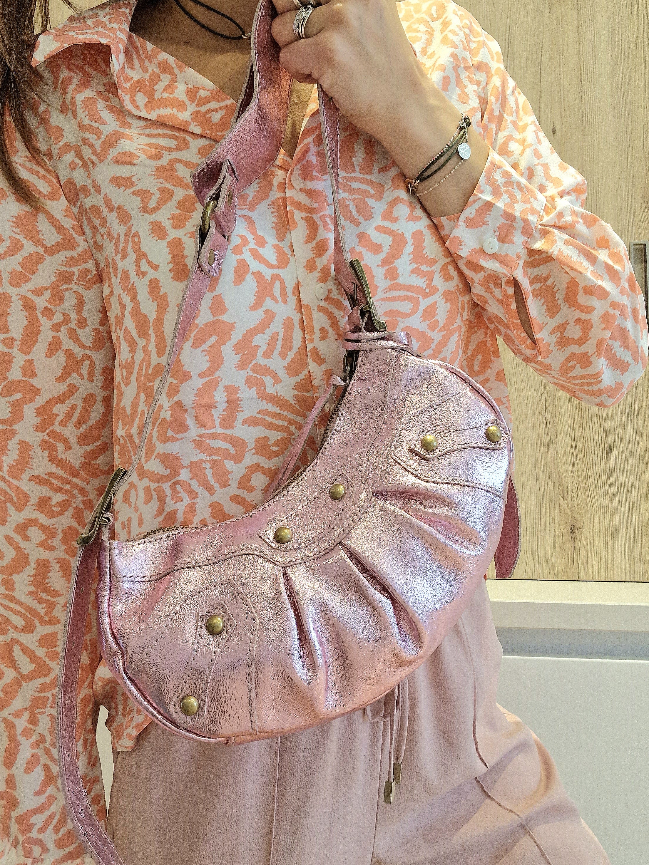 Sac Frida Rose en cuir