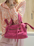 Sac Baby Saga Fuchsia en daim