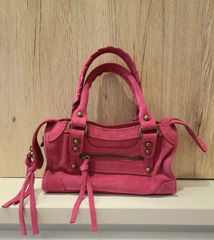 Sac Baby Saga Fuchsia en daim