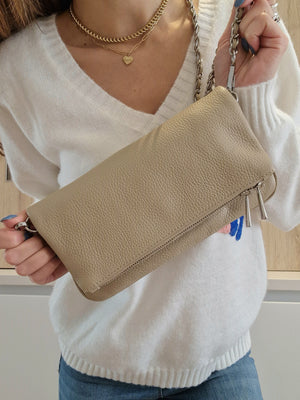 Sac pochette Zazou Taupe