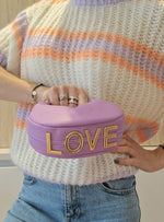 Petit sac LOVE Mauve