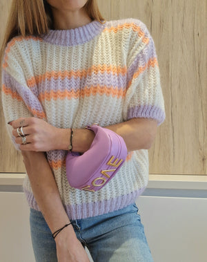 Petit sac LOVE Mauve