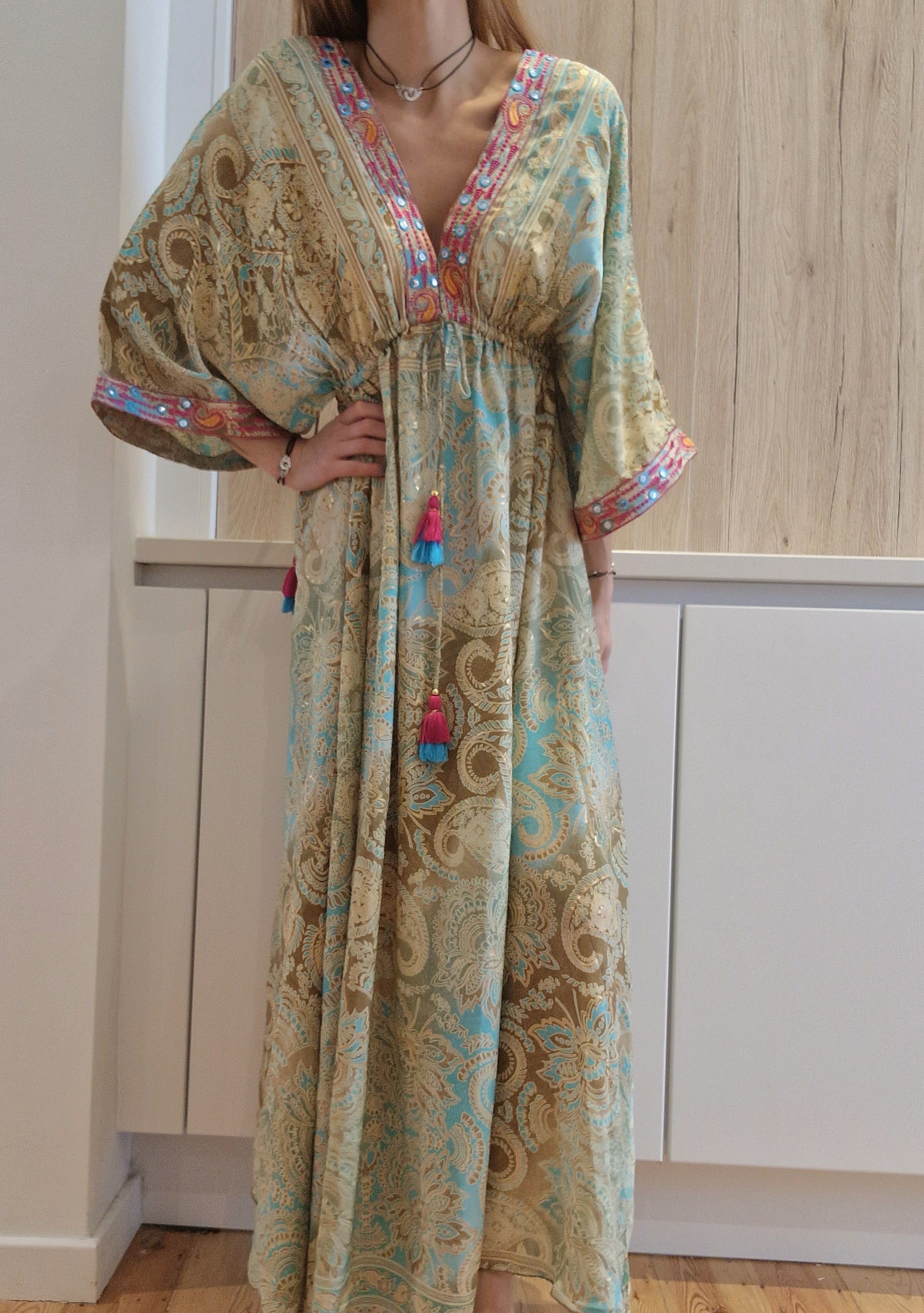 Robe Luna Bleue/Vert