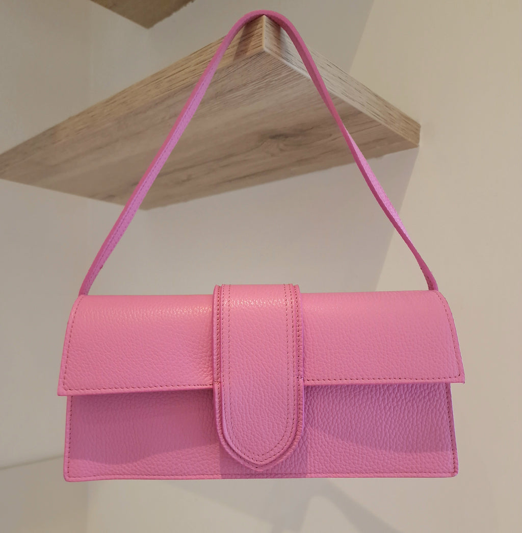 Sac "Le Petit Luxe" Rose en Cuir