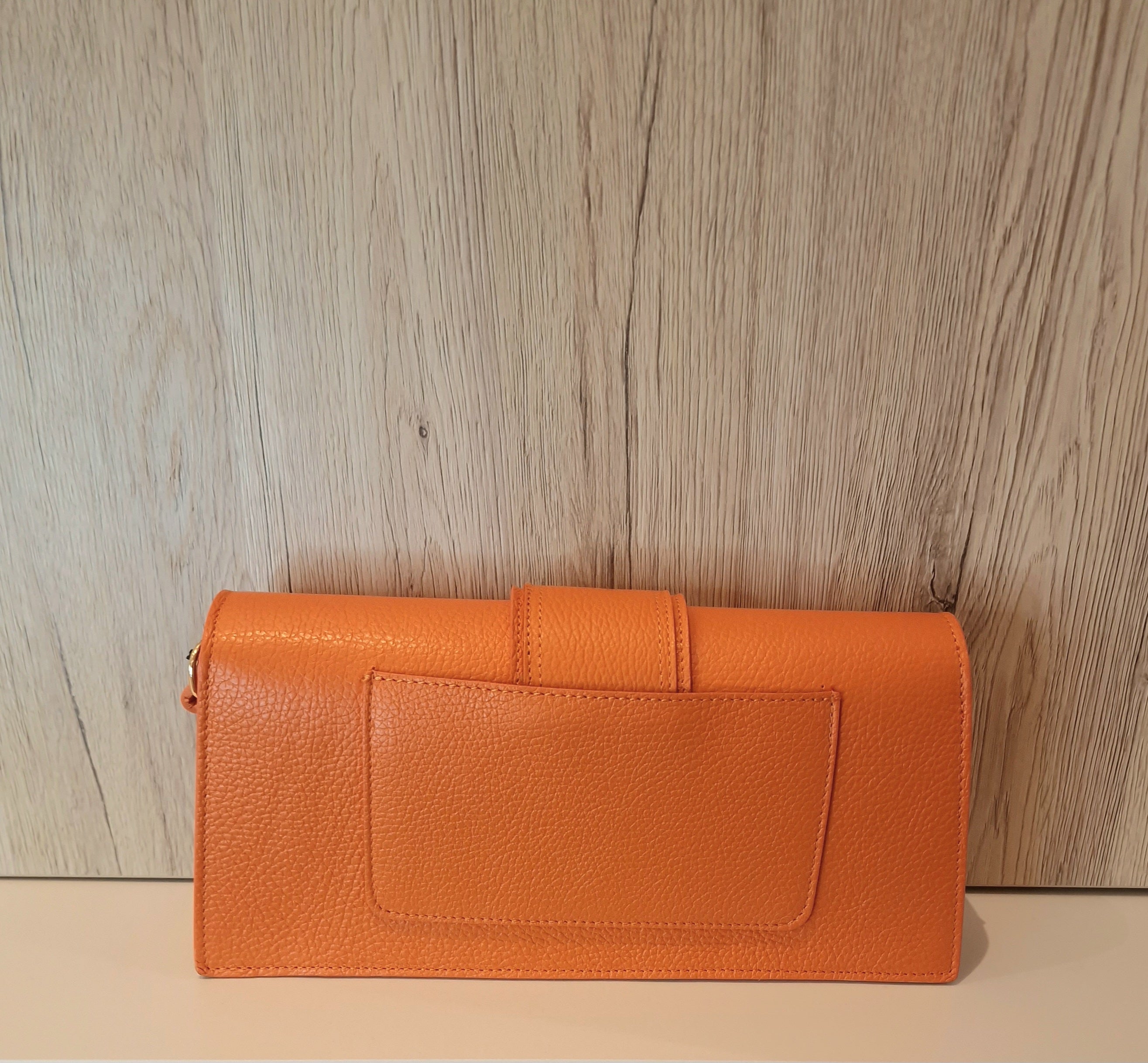 Sac "Le Petit Luxe" Orange en Cuir