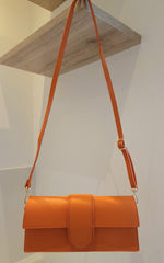 Sac "Le Petit Luxe" Orange en Cuir